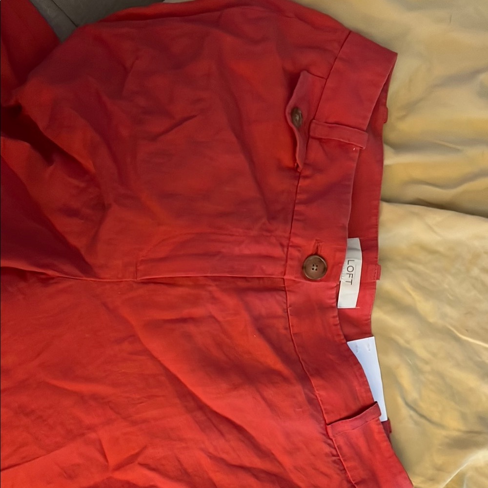 LOFT Vibrant Red Trousers